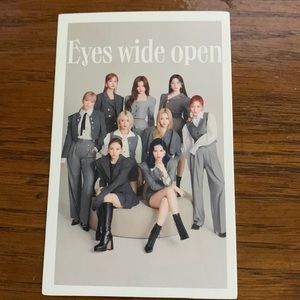 eye wide open twice group photocard OT9